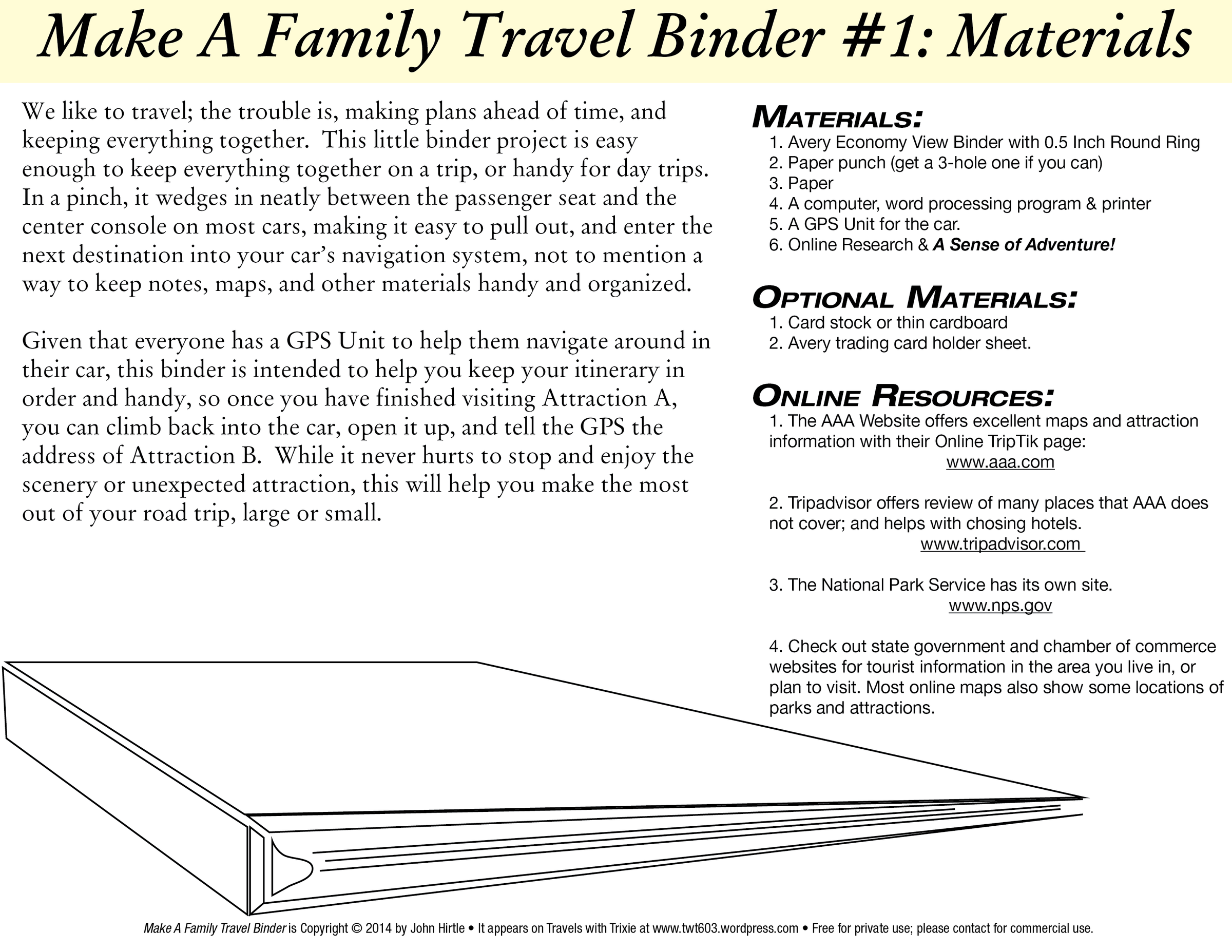 Make a Family Travel Binder : 5 Steps - Instructables