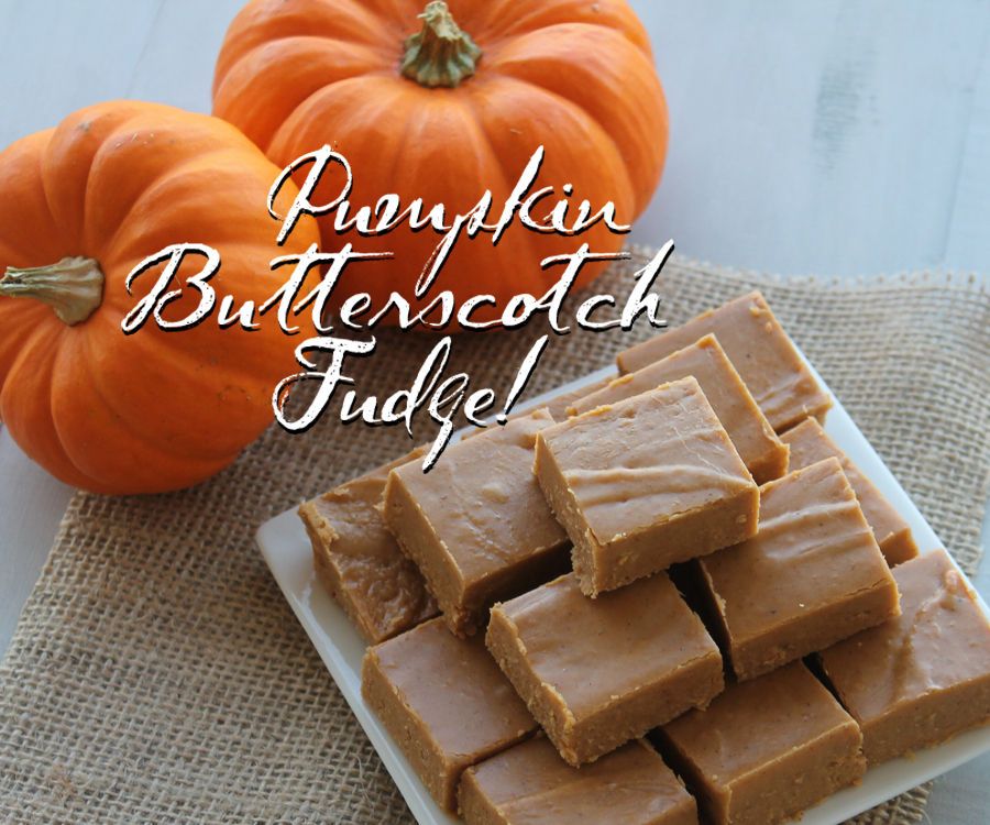 Pumpkin Butterscotch Fudge