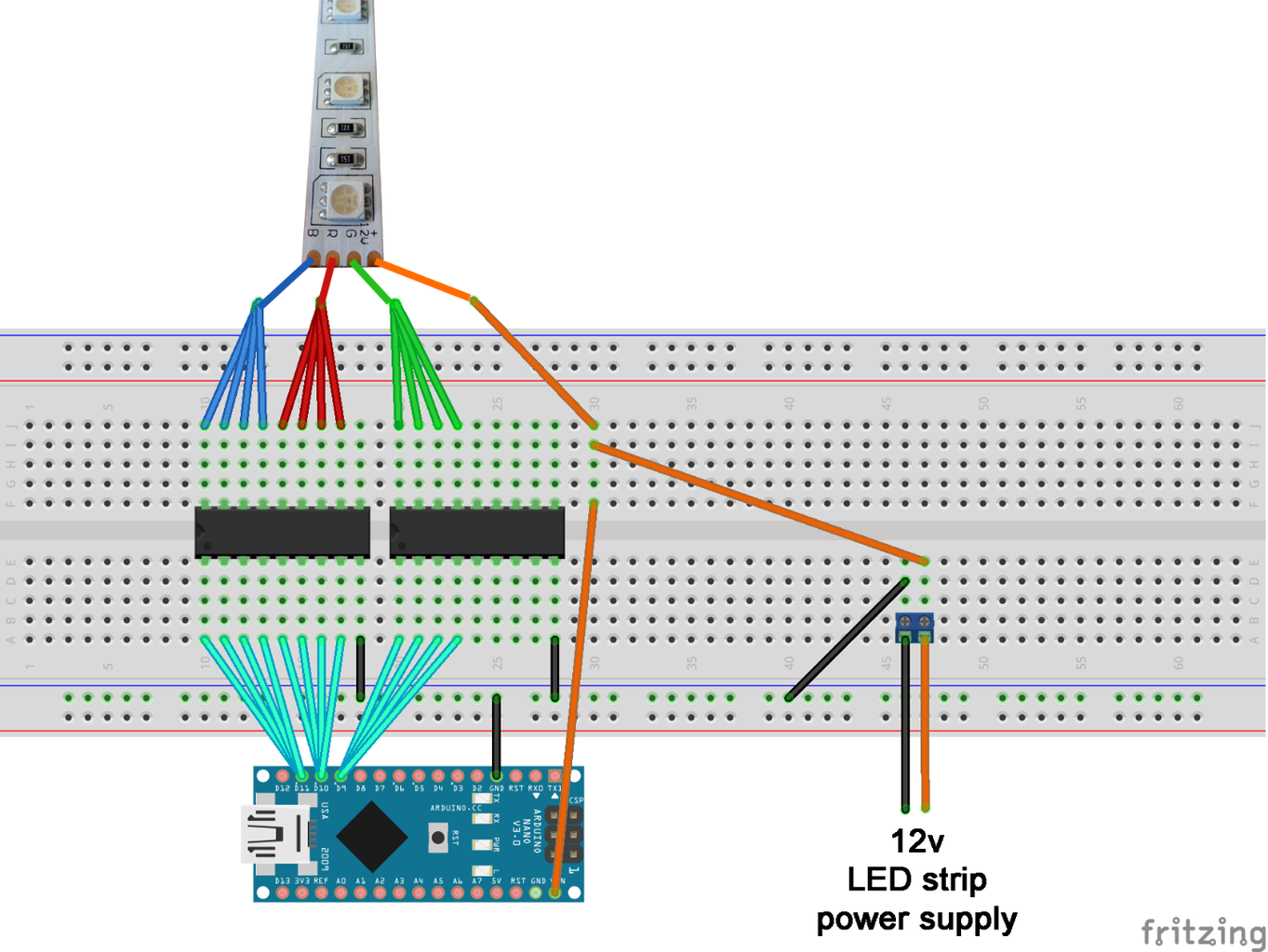 Driving RGB LED Strips Off an Arduino : 5 Steps (with Pictures ...