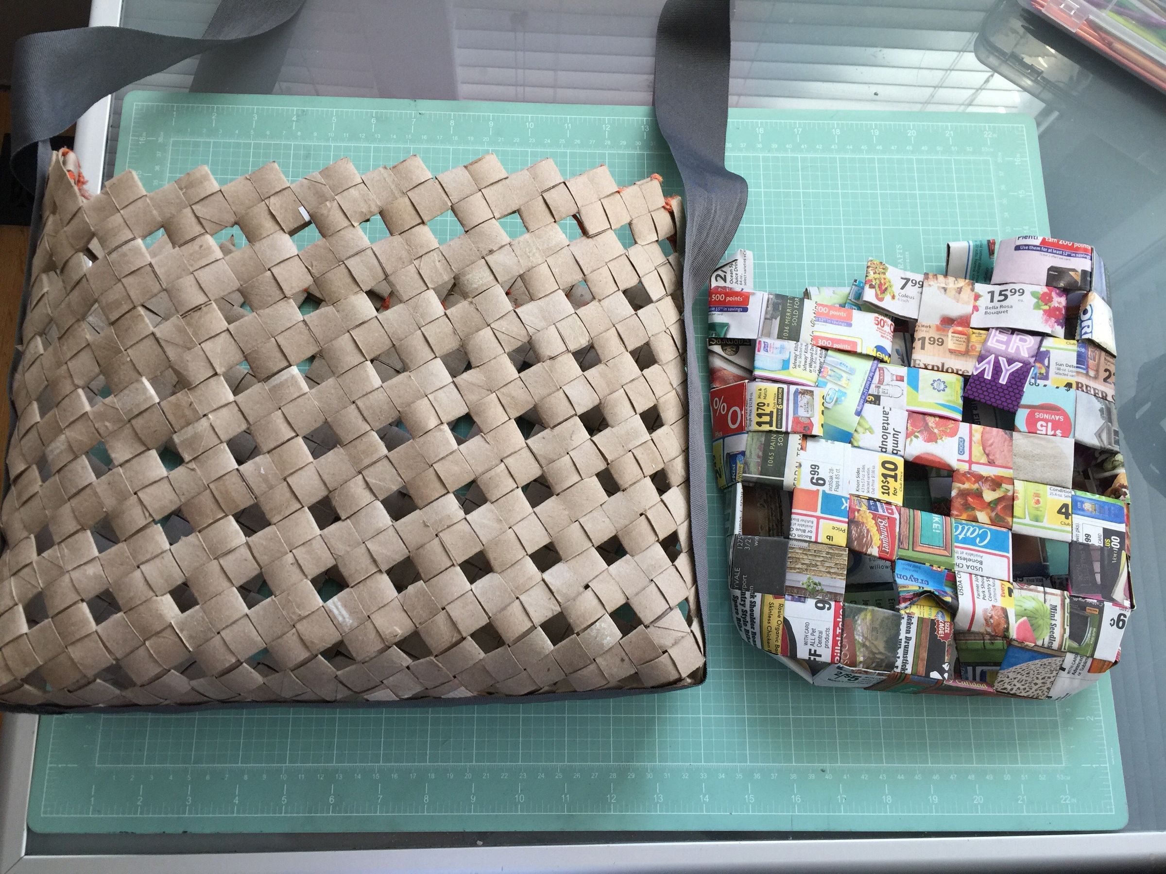 Tote Bag Made Out Of Toilet Paper Rolls