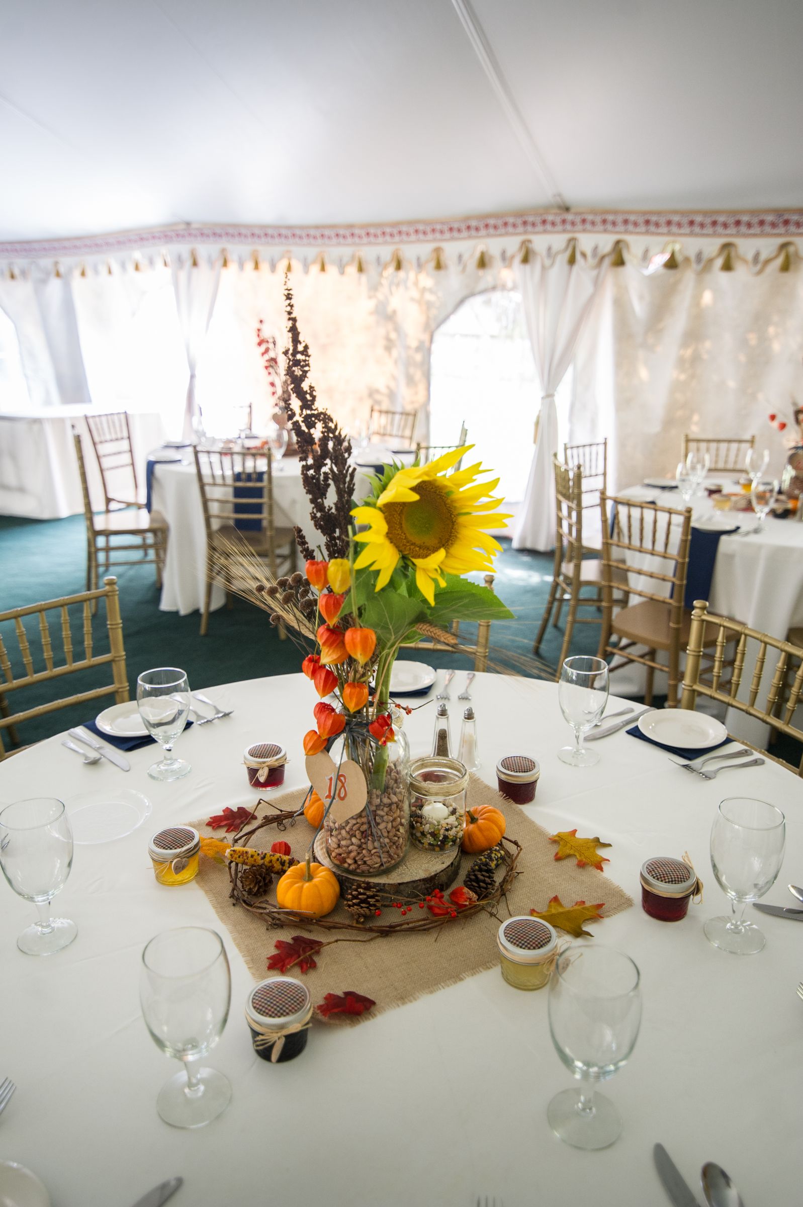 Fallthemed Mason Jar Wedding Centerpieces 6 Steps (with Pictures