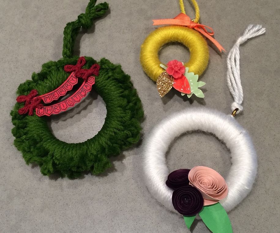 Mini Wreaths (with Upcycled Materials!)