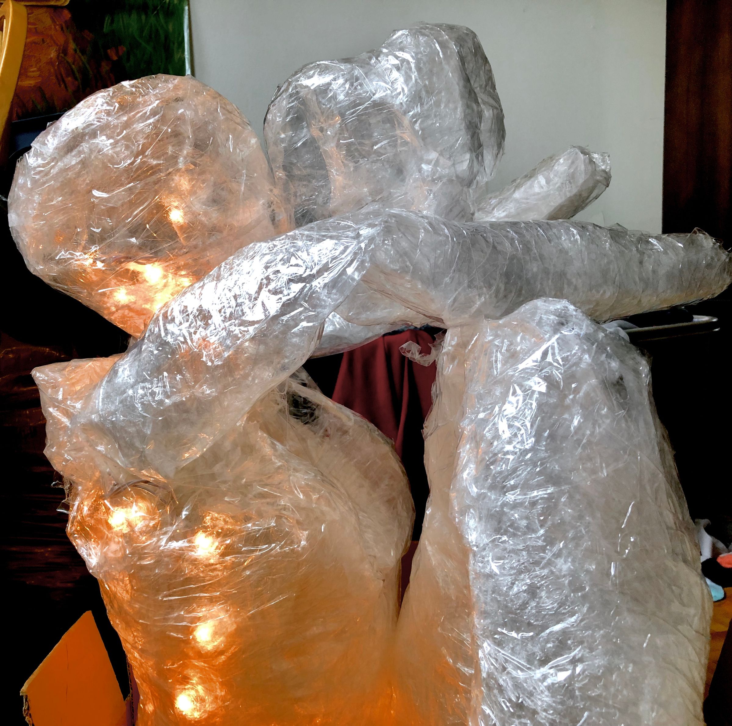 Human Packing Tape Sculpture 8 Steps Instructables