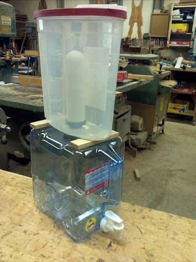 Making a Berky Type Water Filter System  That Looks Good in a Kitchen