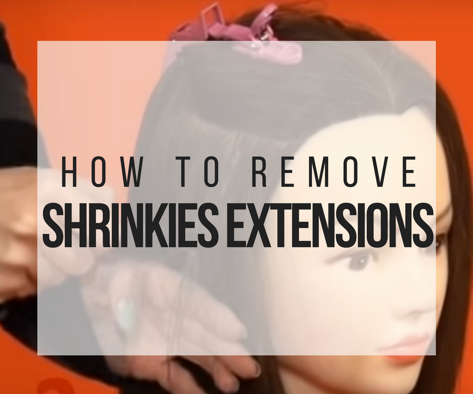 How to Remove Shrinkies Hair Extension System
