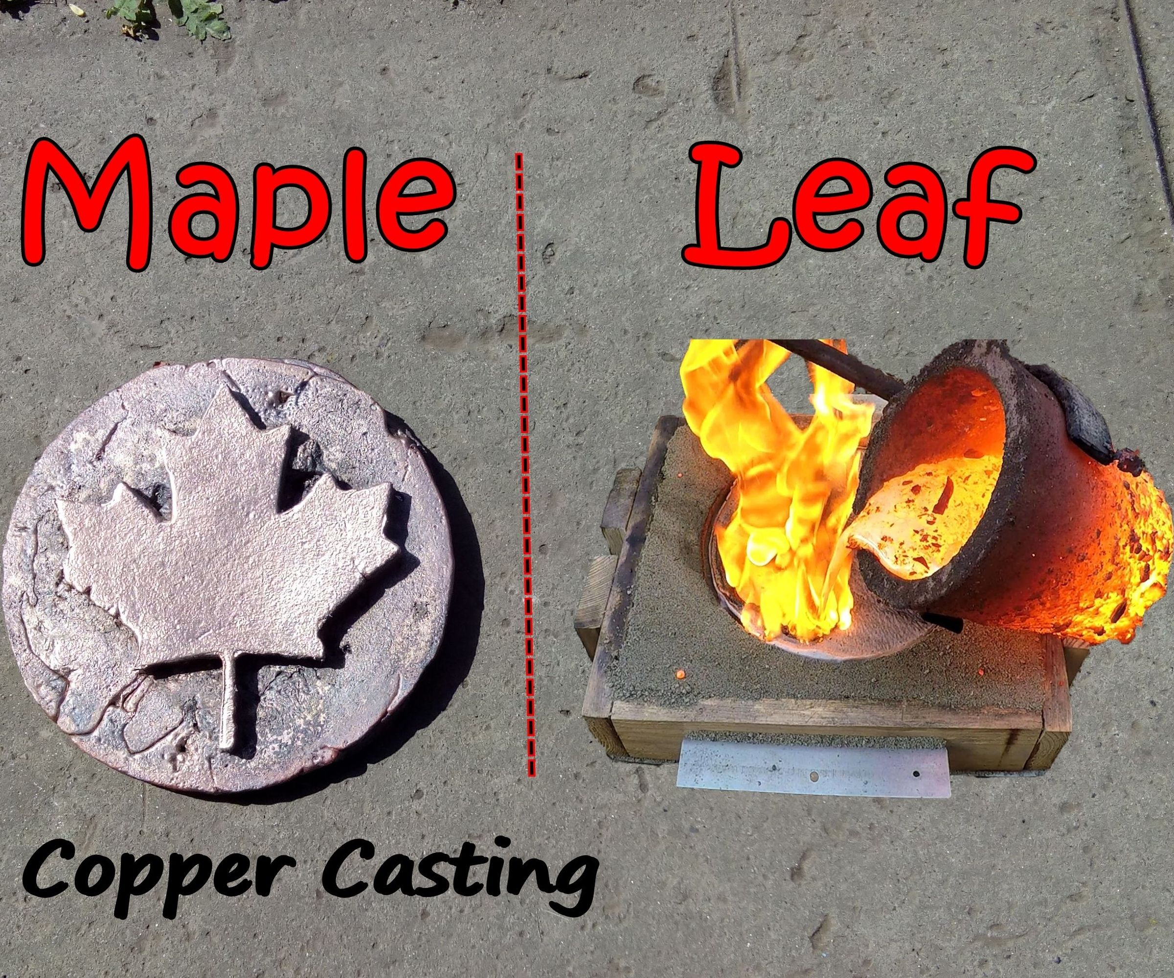 Making a Copper Maple Leaf for Canada Day