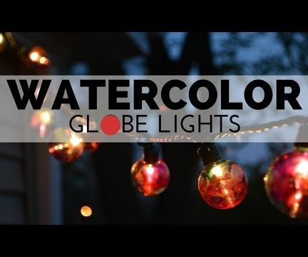 Watercolor Globe Lights