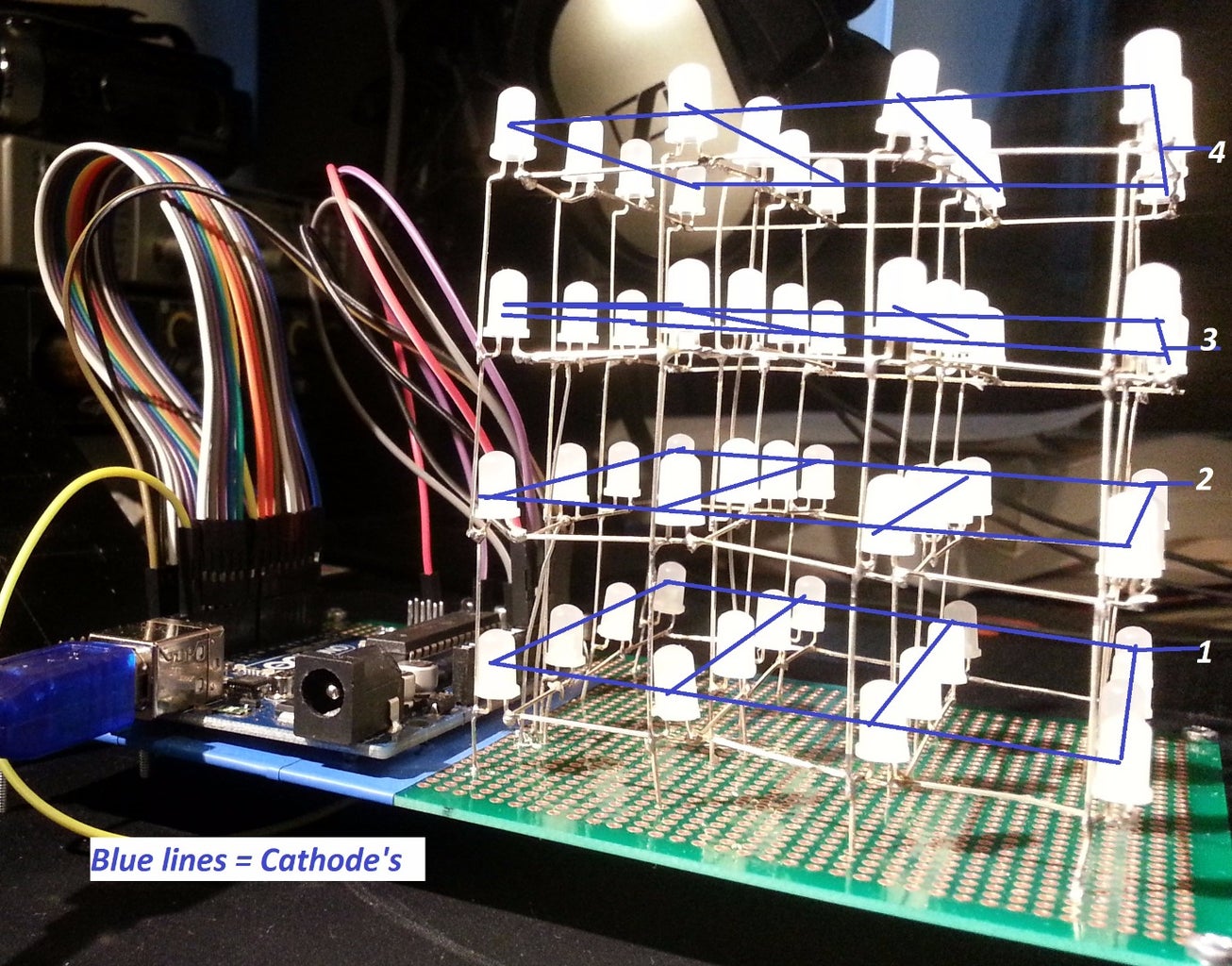 LED Cube Code Generator 4x4x4 Arduino (with Pictures) - Instructables