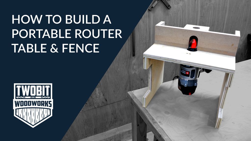 How to Build a Portable Router Table | DIY Woodworking Shop Project ...
