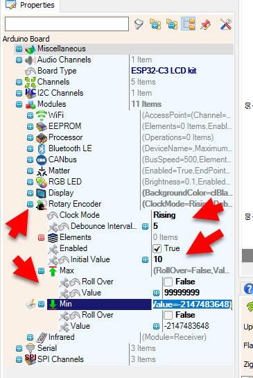 In Visuino Set Components