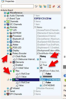 In Visuino Set Components