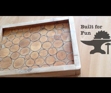 Built for Fun Plateau En Rondin De Bois - Plateau Log of Wood