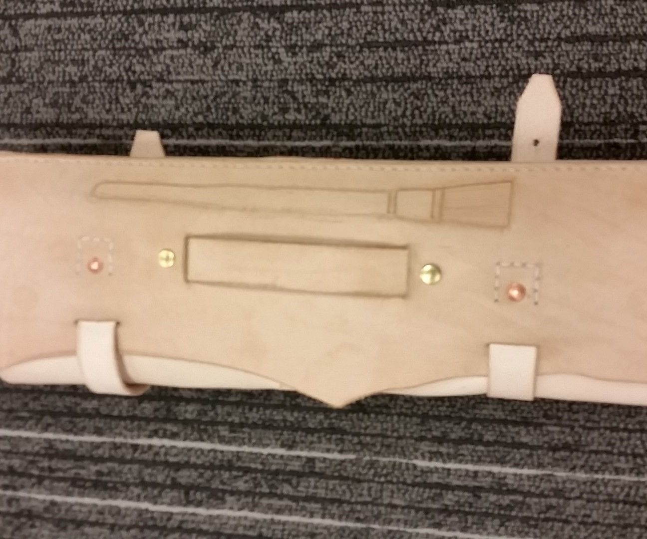 Paint Brush, Leather Tool Roll