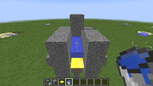 Fill the Farthest Back Parts With Water on 1st and 2nd Layers