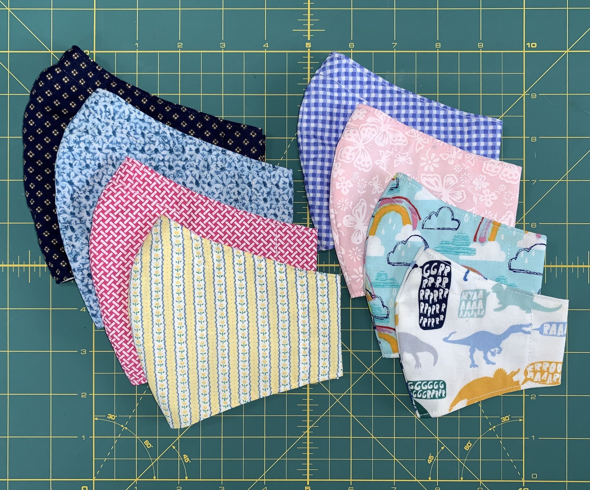 Fitted Pocket Mask (Modified Olson), in Eight Sizes (Adult Large to Youth/Child Extra Small)