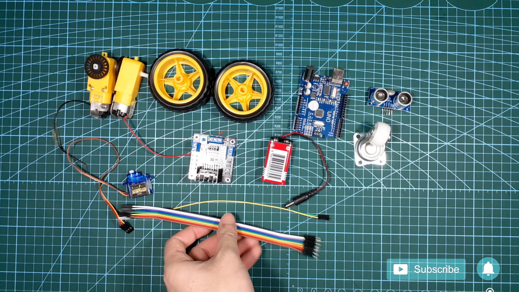 Arduino Obstacle Avoiding Robot Car 2WD With AA Battery : 4 Steps ...