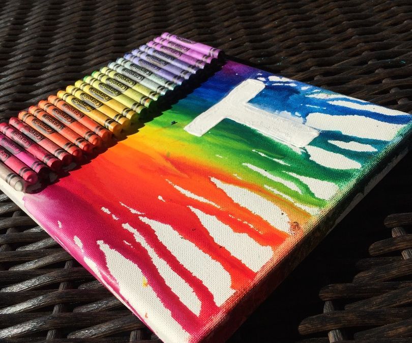 DIY Melted Crayon Painting:)