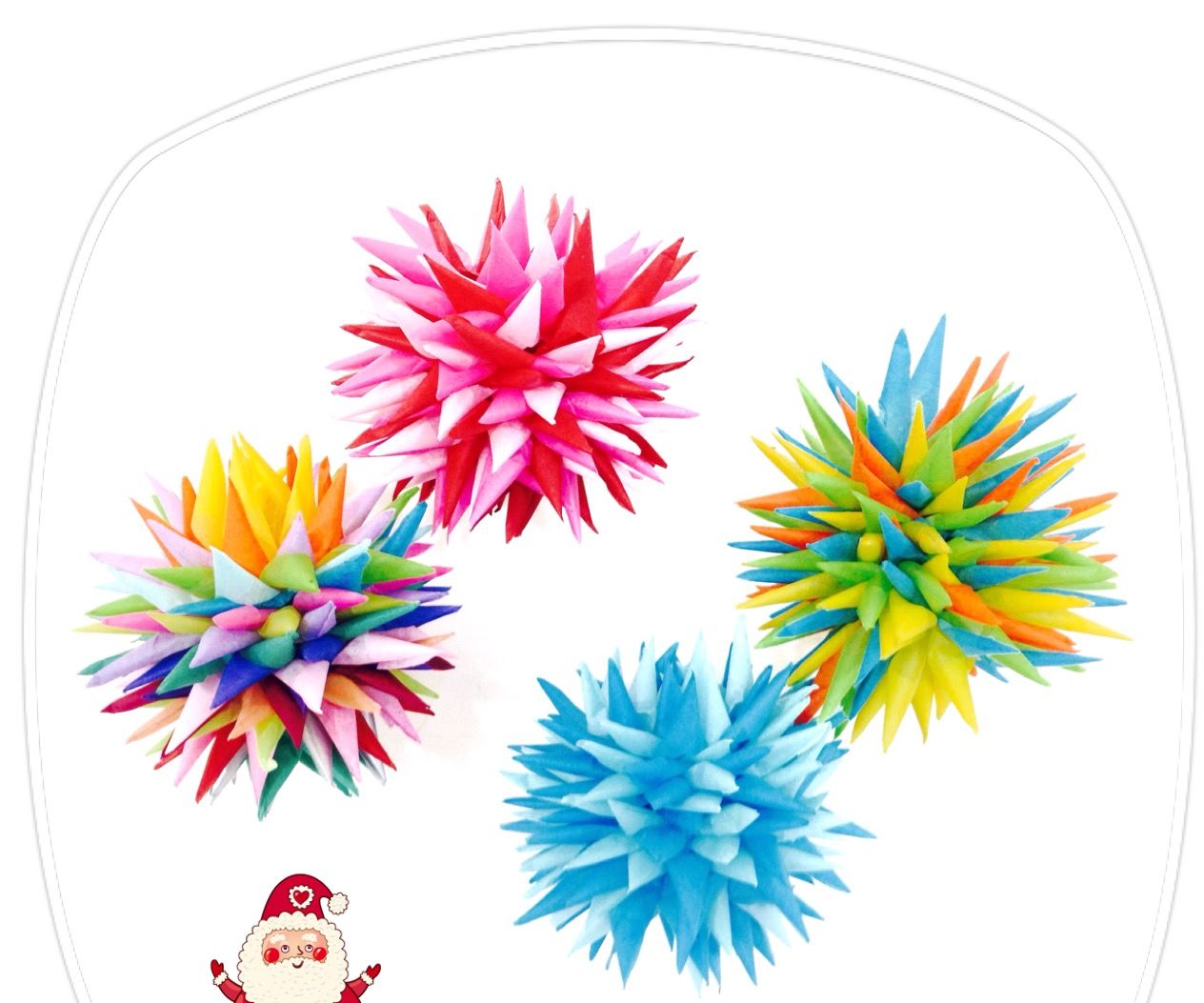 Tissue Paper Star Ornaments