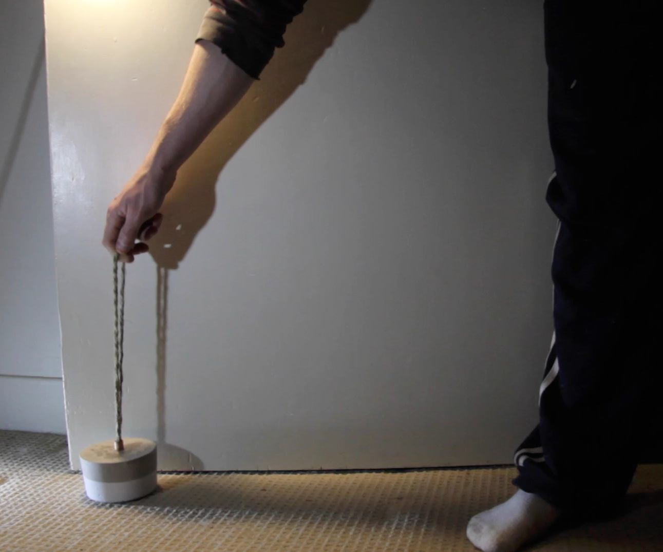 Concrete and Copper Door Stop