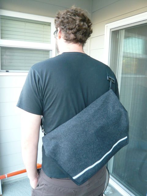 Lined Messenger Bag