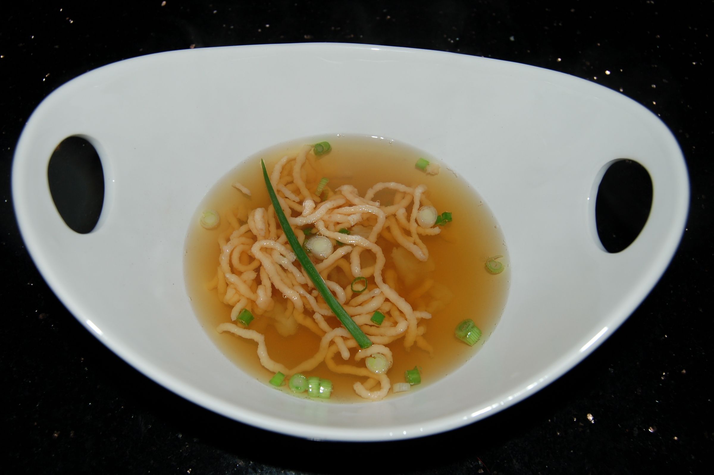 Lobster Consomme With Lobster Mousse Noodles