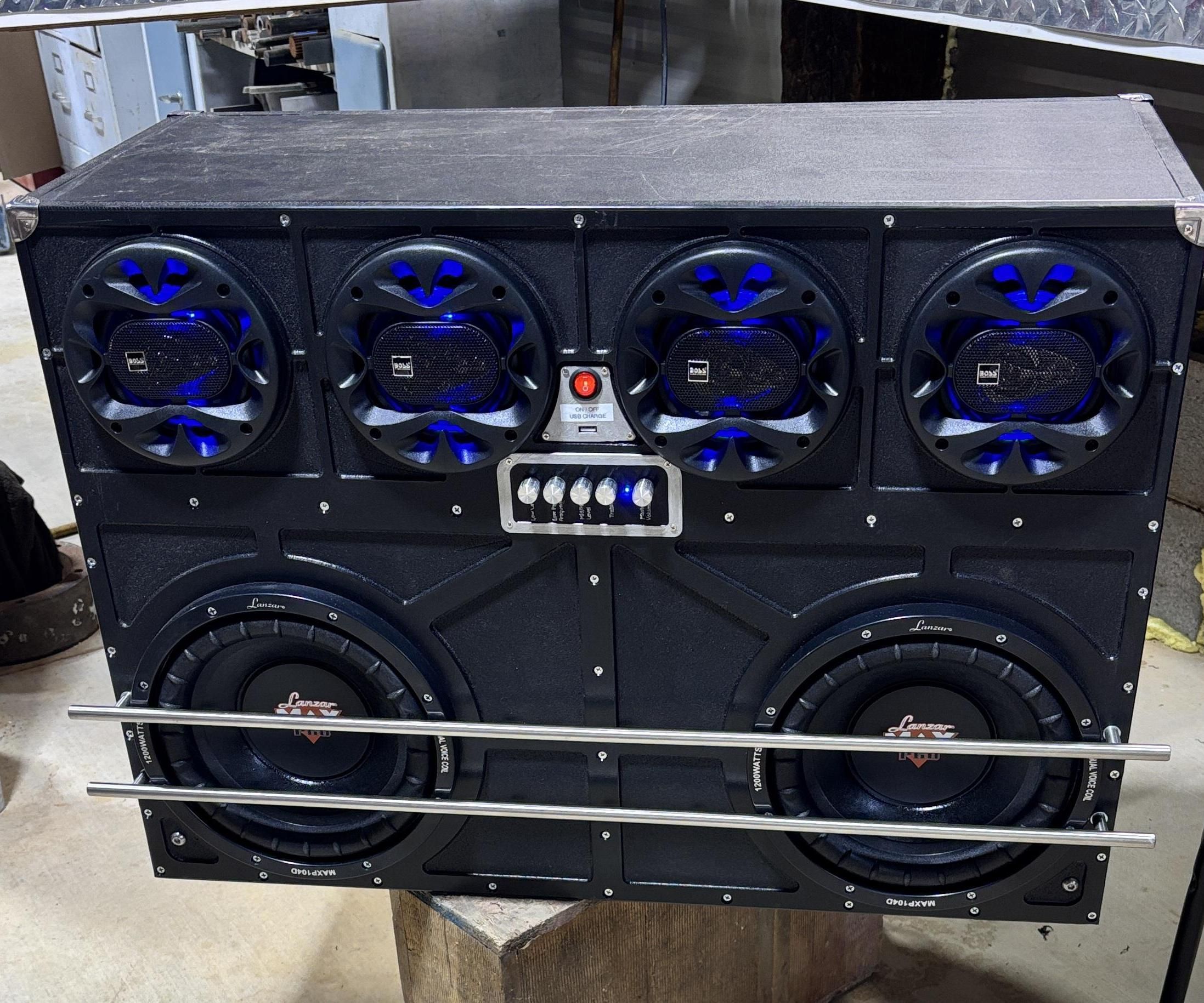 "Old School Boombox" Style Bluetooth Speaker