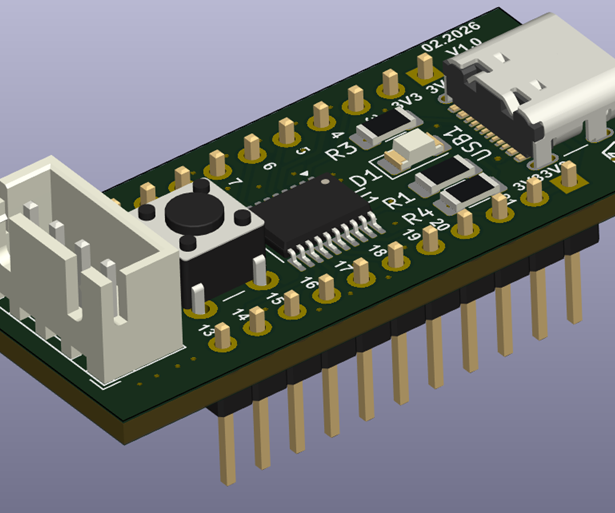 基于STM32U0的极简学习板