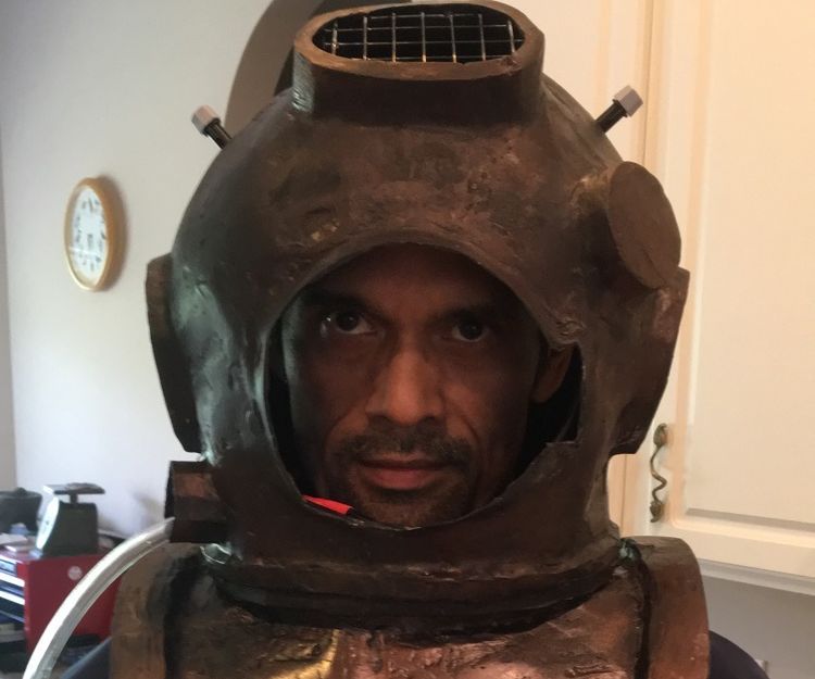 Squirting Scuba Helmet