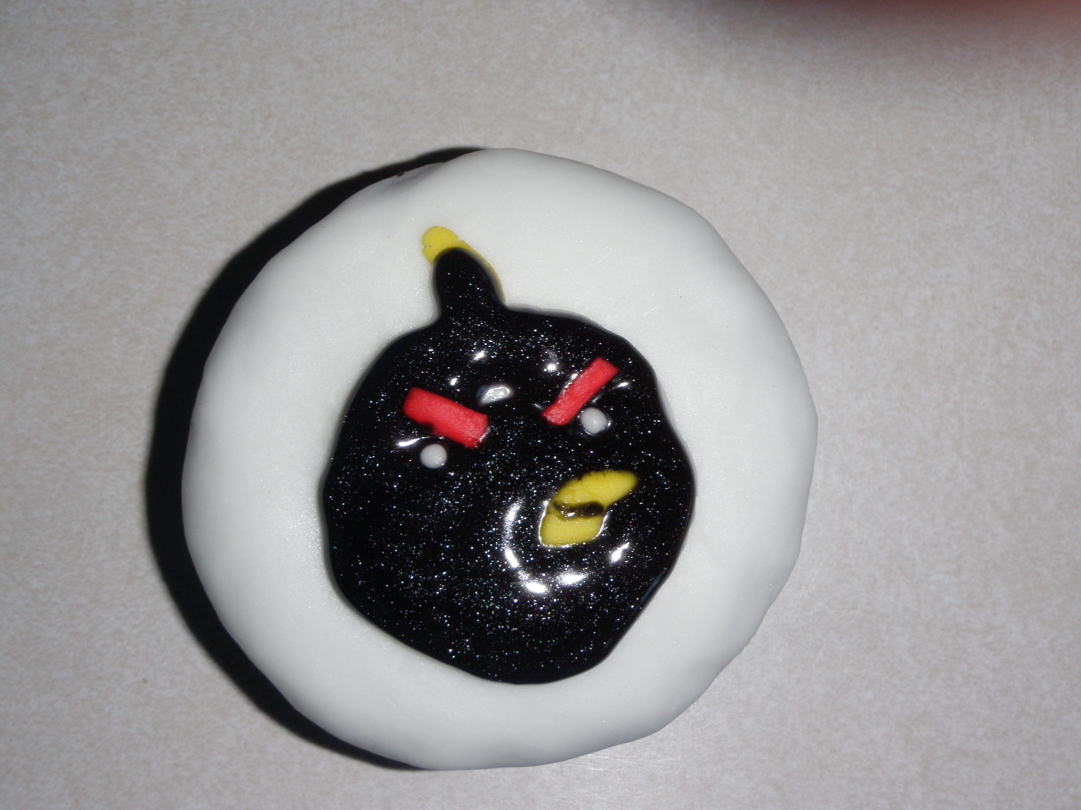 Angry Birds Black Bird Gourmet Vegan Chocolate Cupcake