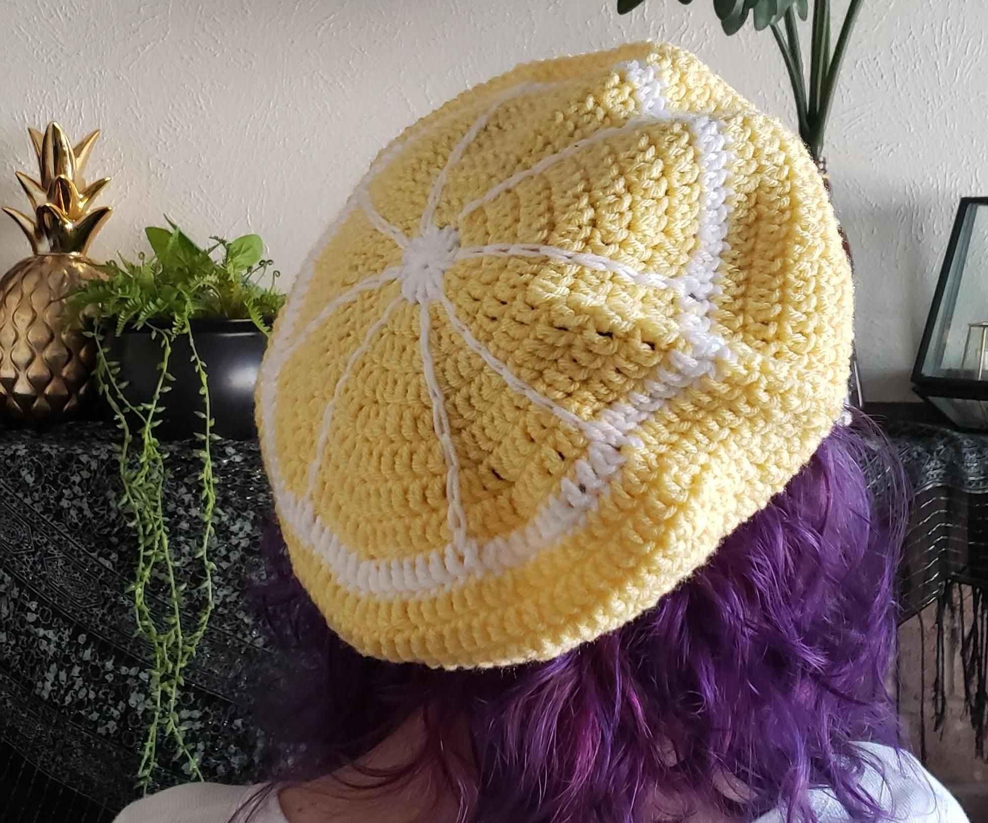 Crochet Lemon Beret 
