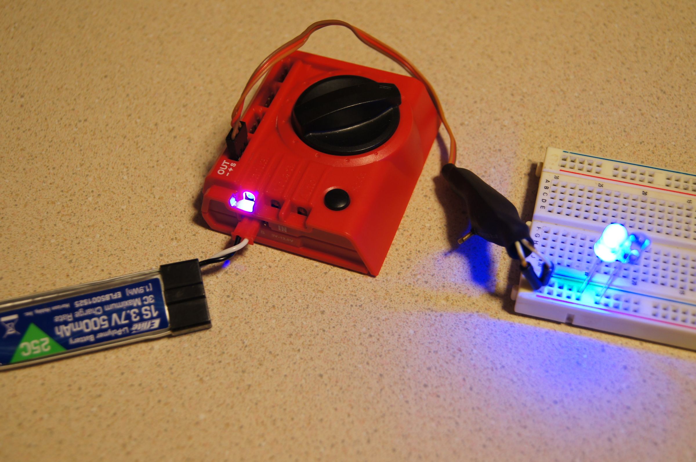 Convert a Servo to Switch on and Off LED's