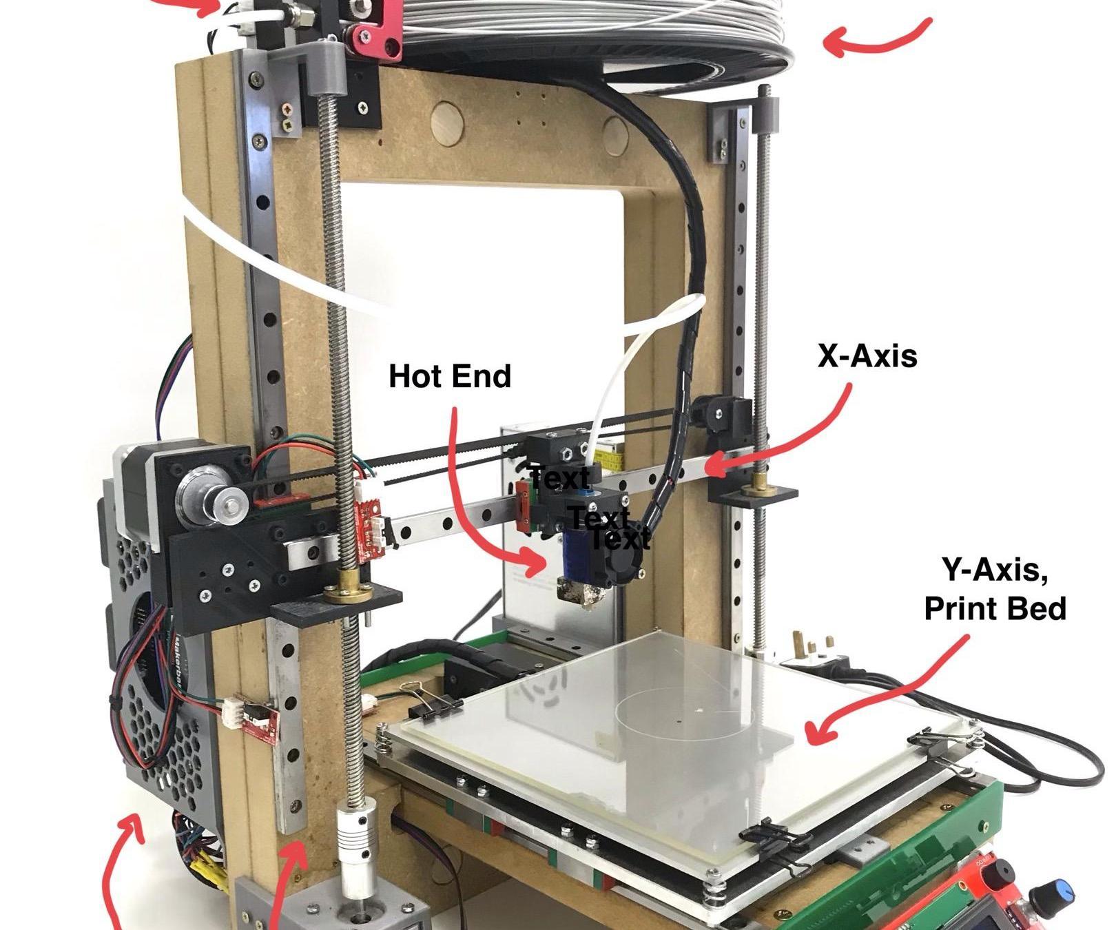 Wooden DIY 3D Printer