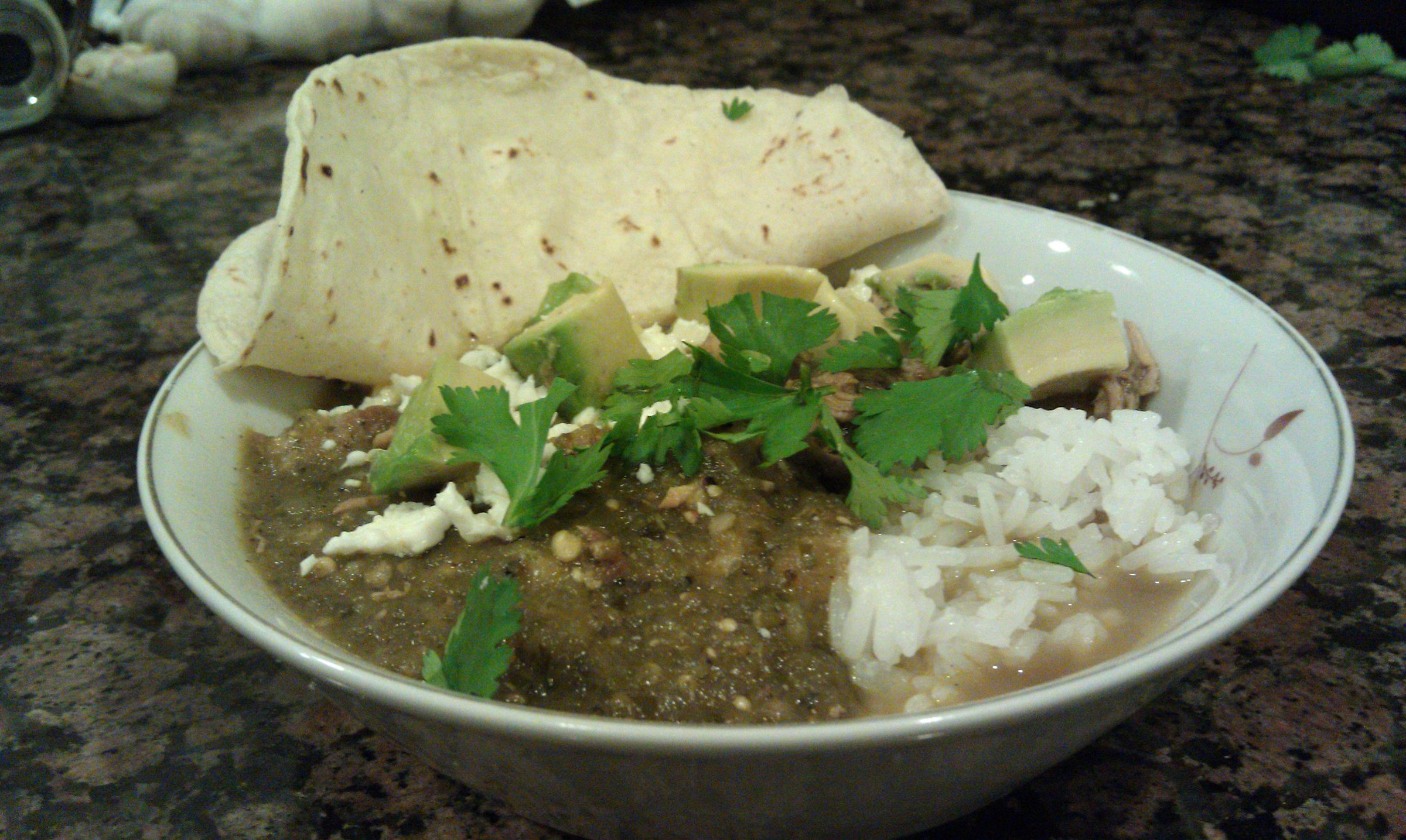 Crockpot Pork Chili Verde