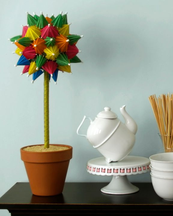 Paper Parasol Centerpiece