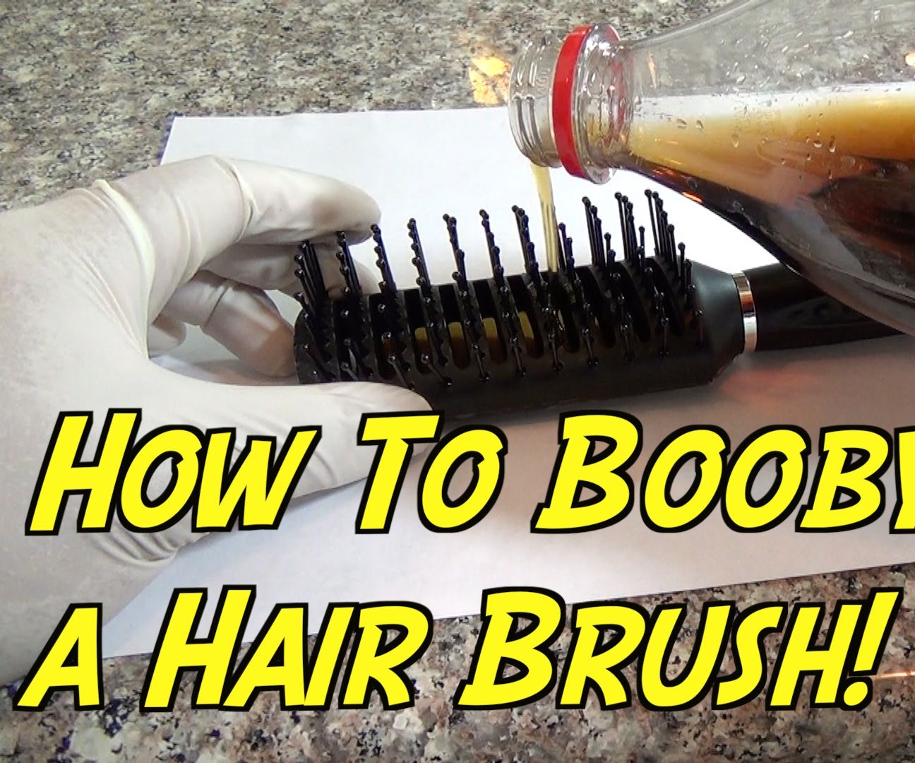 How to Booby Trap a Hair Brush!!!