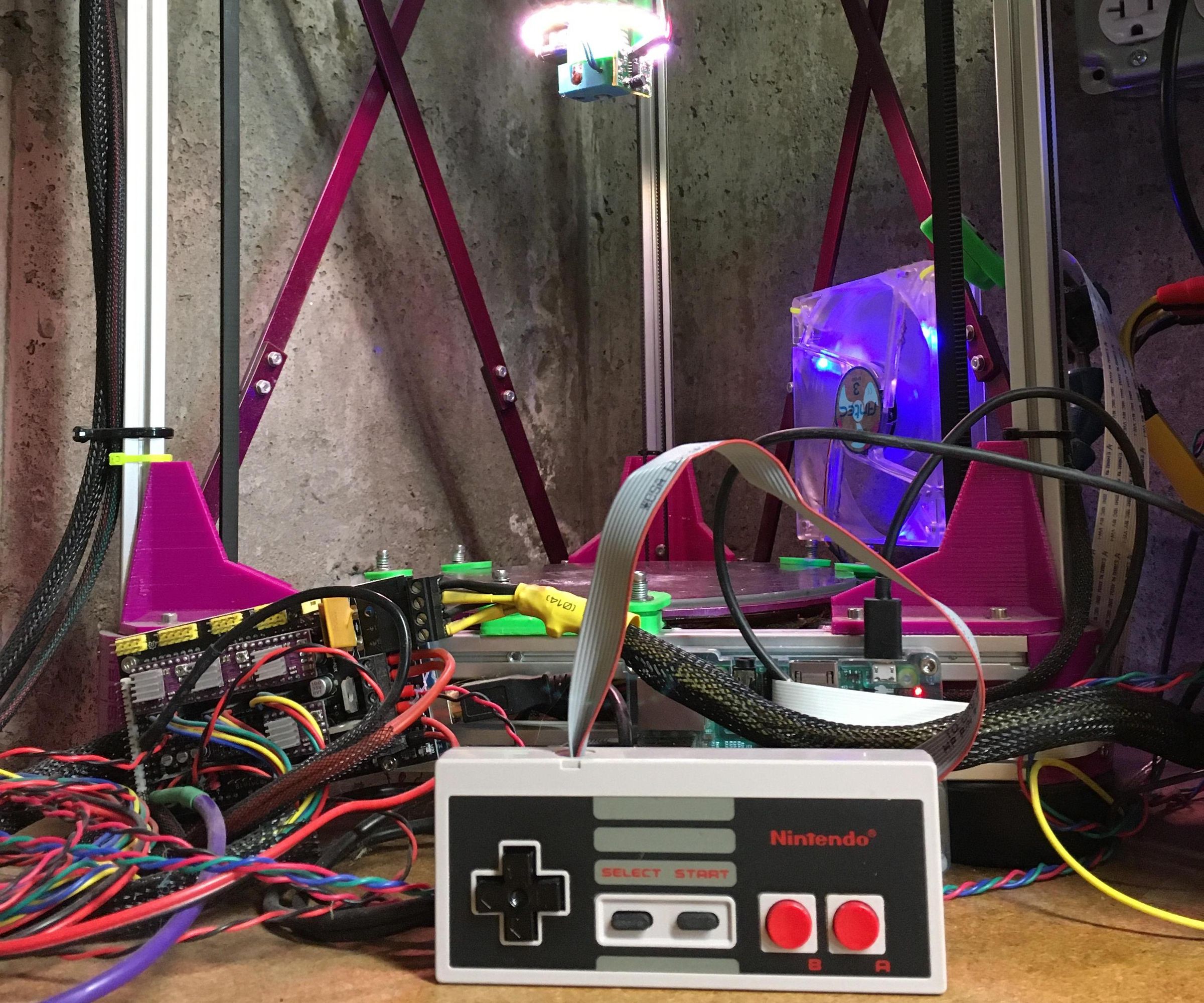 Control Your 3D Printer With a Vintage Nintendo NES Controller and Octoprint