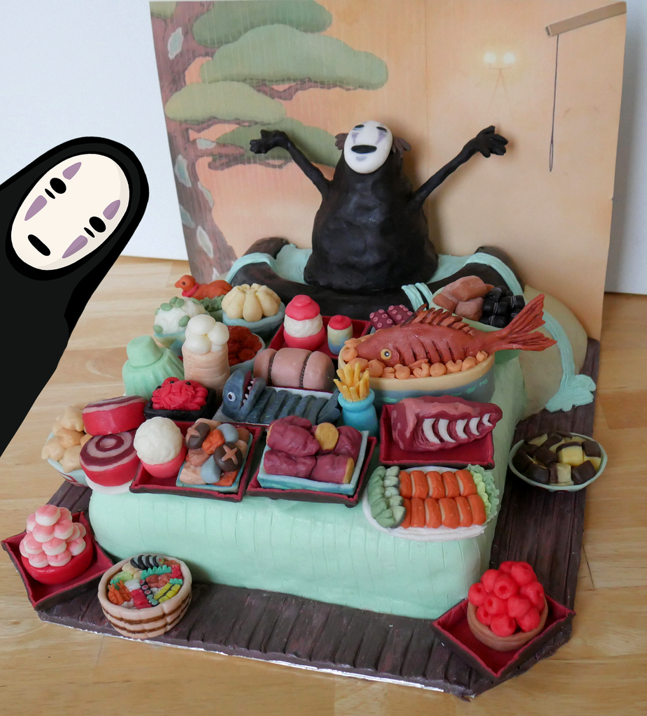 Spirited Away Cake: No Face’s Feast : 10 Steps (with Pictures
