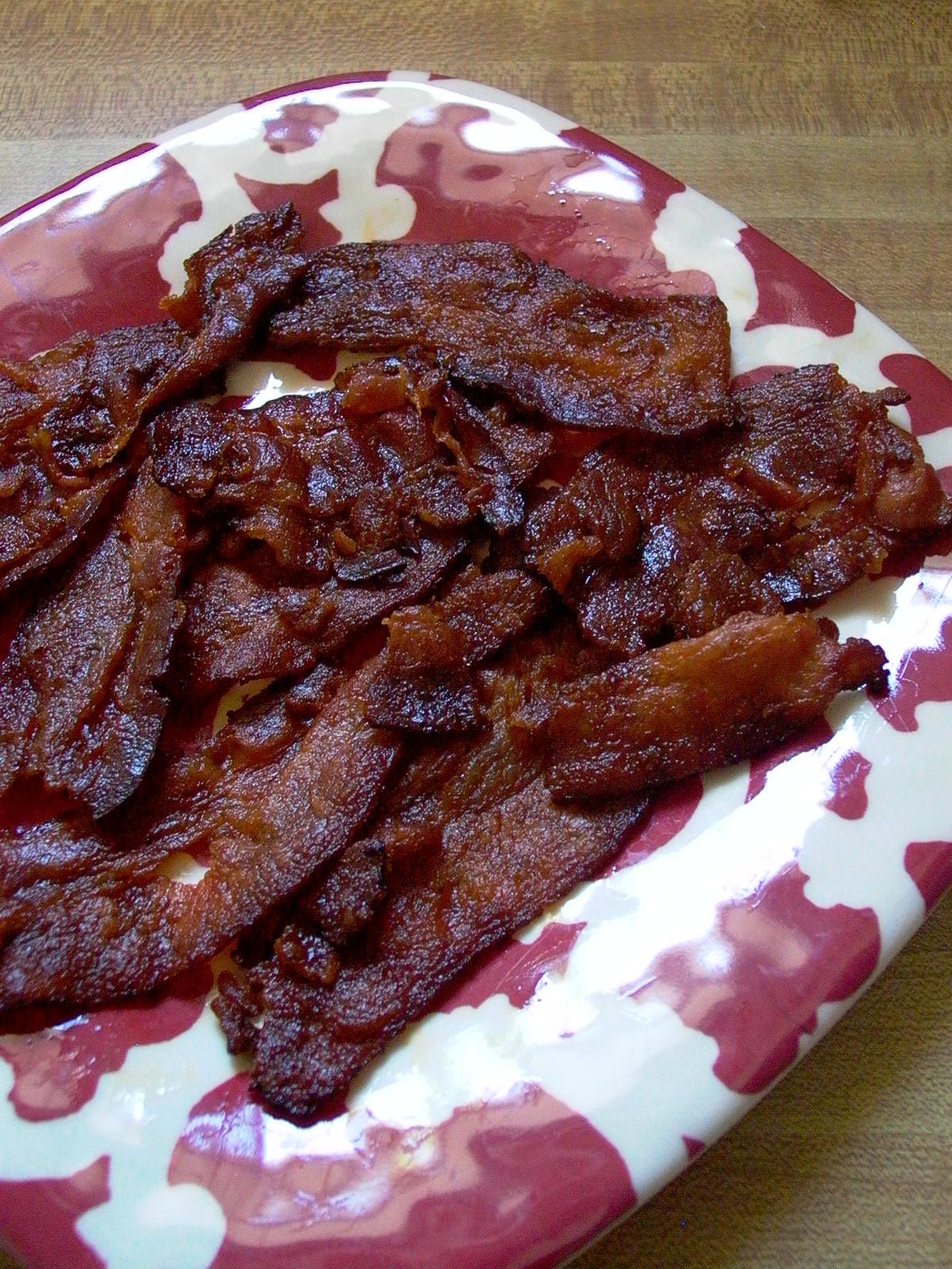 Buffalo Chicken Sauce Infused Bacon