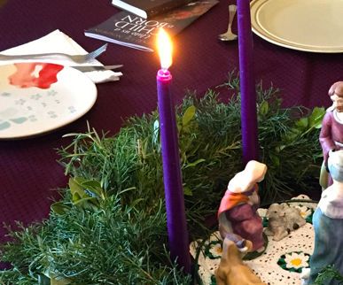 Advent Wreath From Fresh Greenery