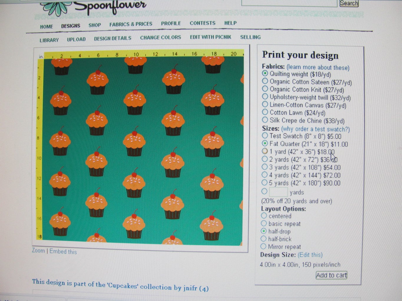 Upload File at Spoonflower