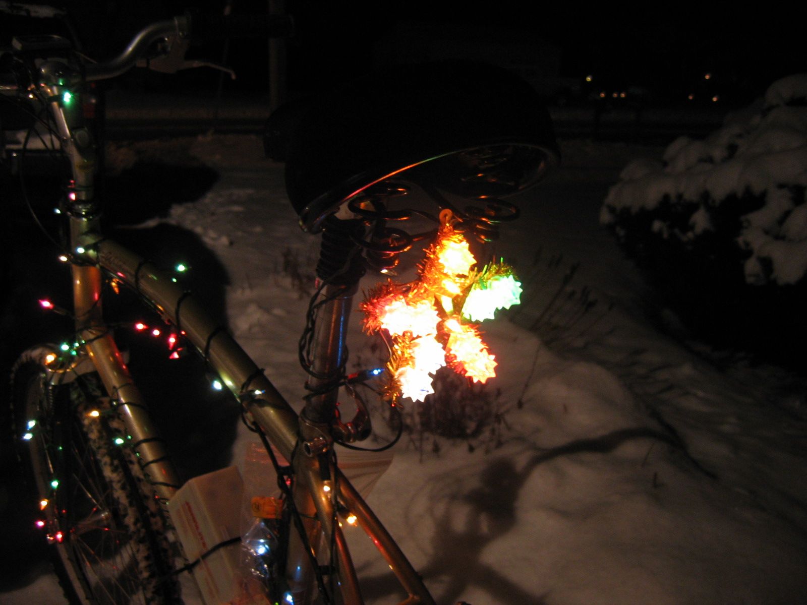 The Holiday Bicycle How to Run Christmas Lights on Your Bike 5 Steps