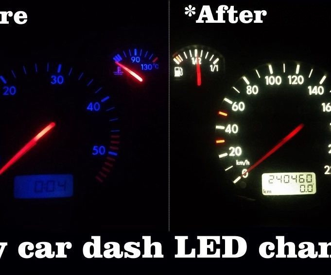 Car Dashboard LED Change ( Golf Mk4 )