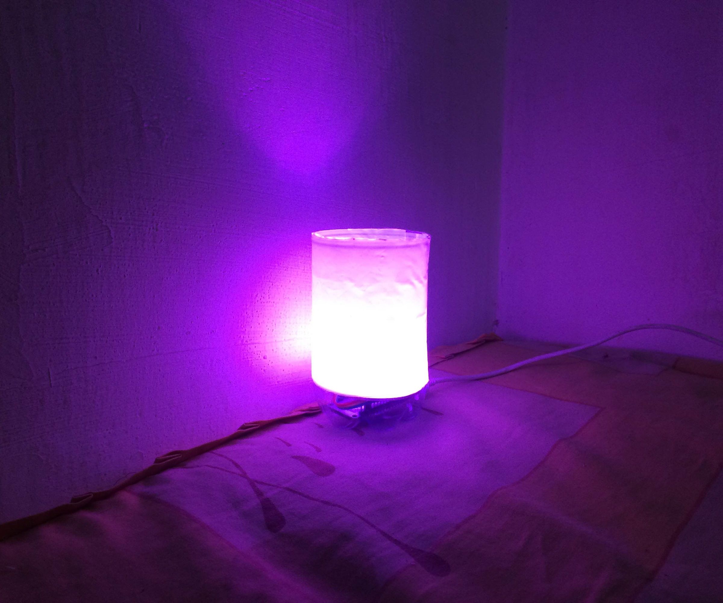 Easy IoT RGB Bed Lamp From Used Stuff With Cayenne