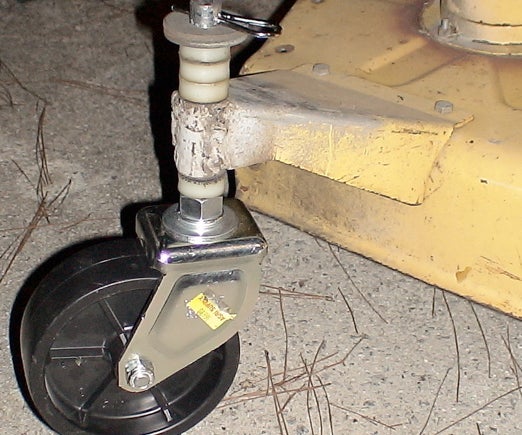 Build a Lawn Mower Caster