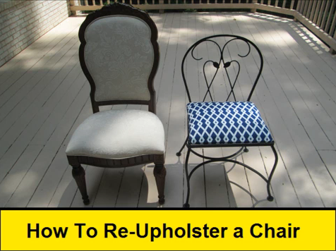 How to Re-Upholster a Chair