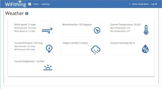 Web Connected Weather Station