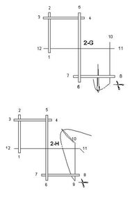 Two-Square Pattern, Making the Braided Grid.