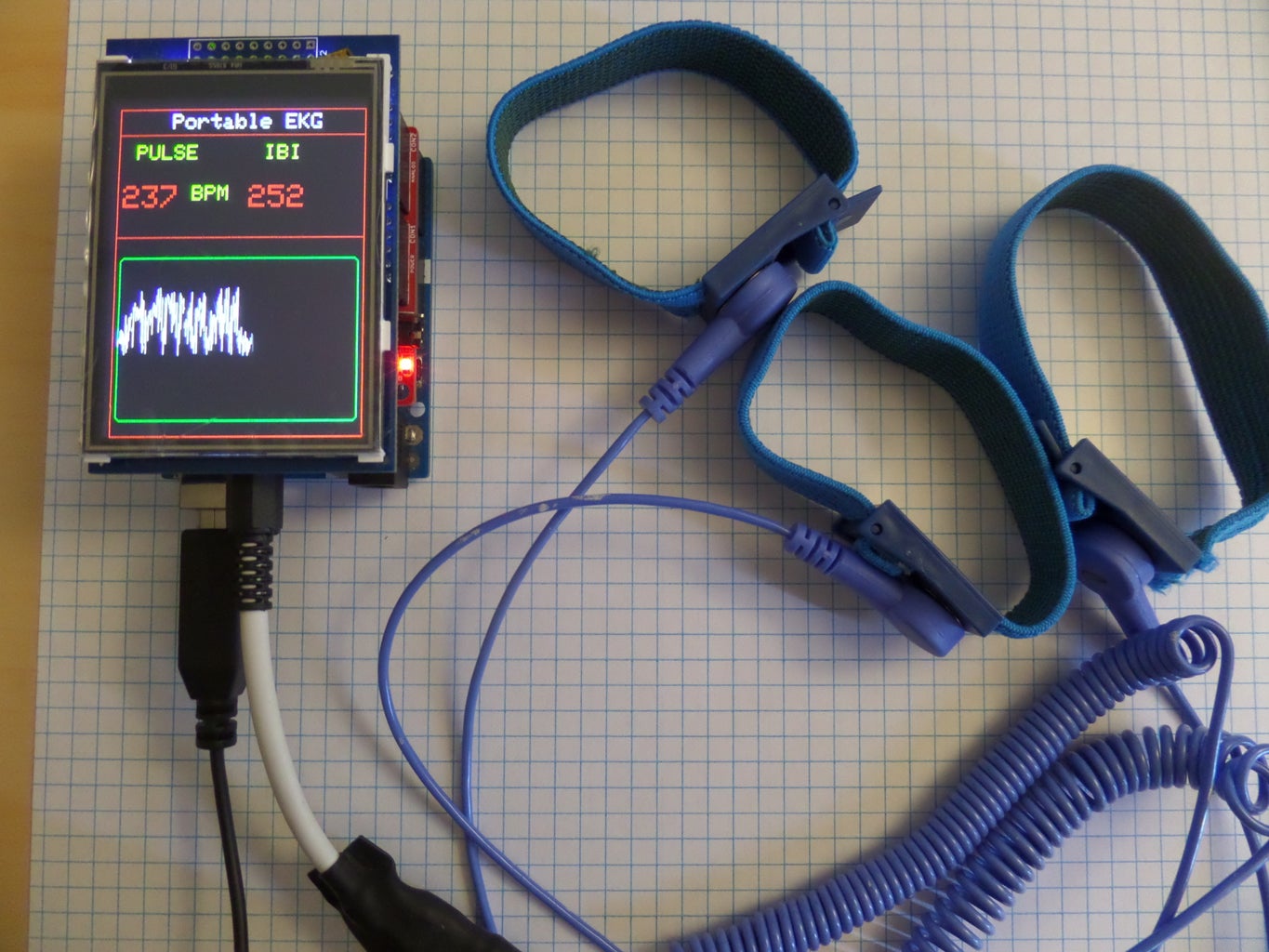 Arduino Portable EKG Monitor : 4 Steps (with Pictures) - Instructables