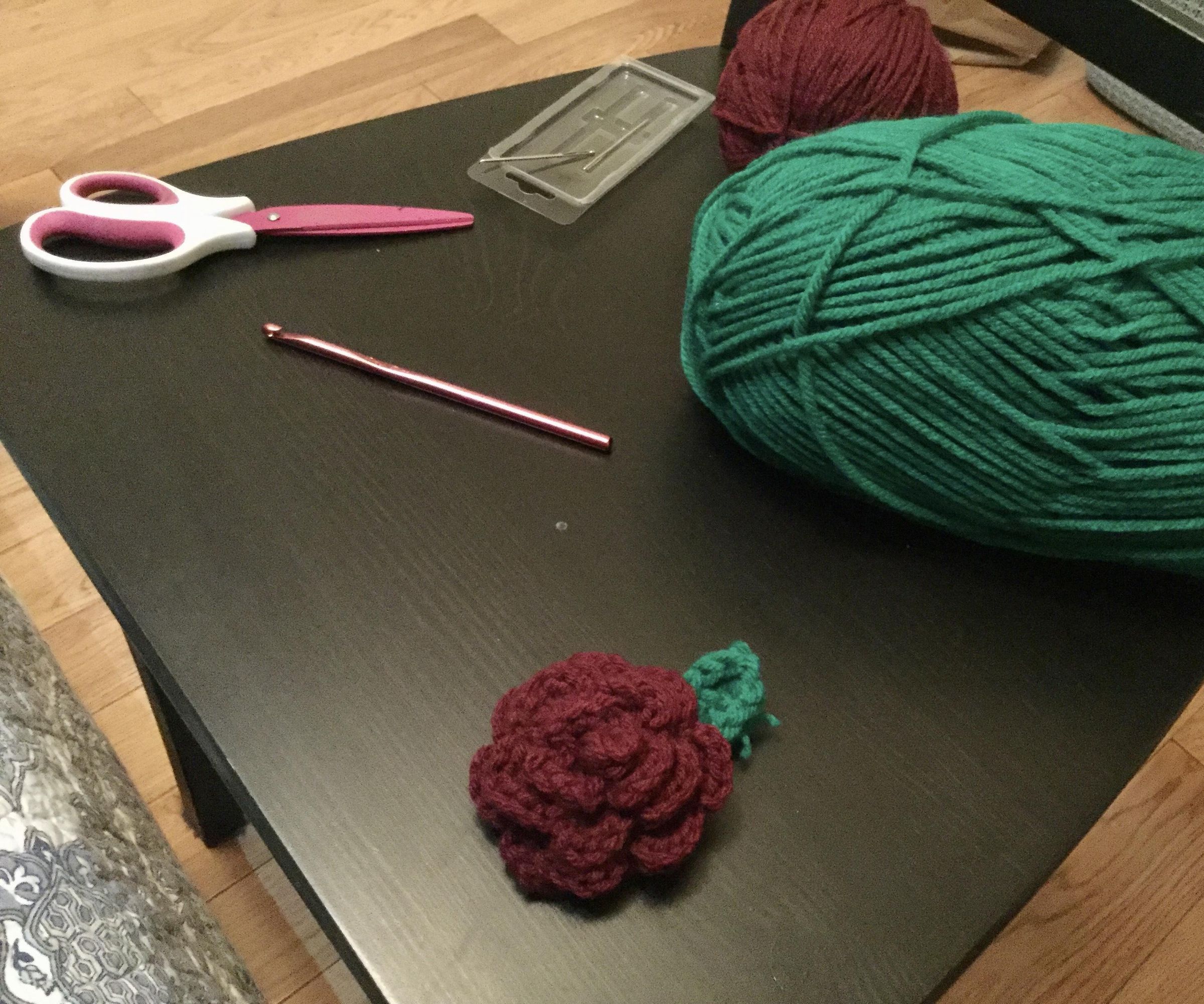 Quick and Easy Crochet Rose!