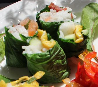 Organic Seaweedless Sushi - Growing Your Own Sushi Wraps From Edible, Easy-to-cultivate Leaves.